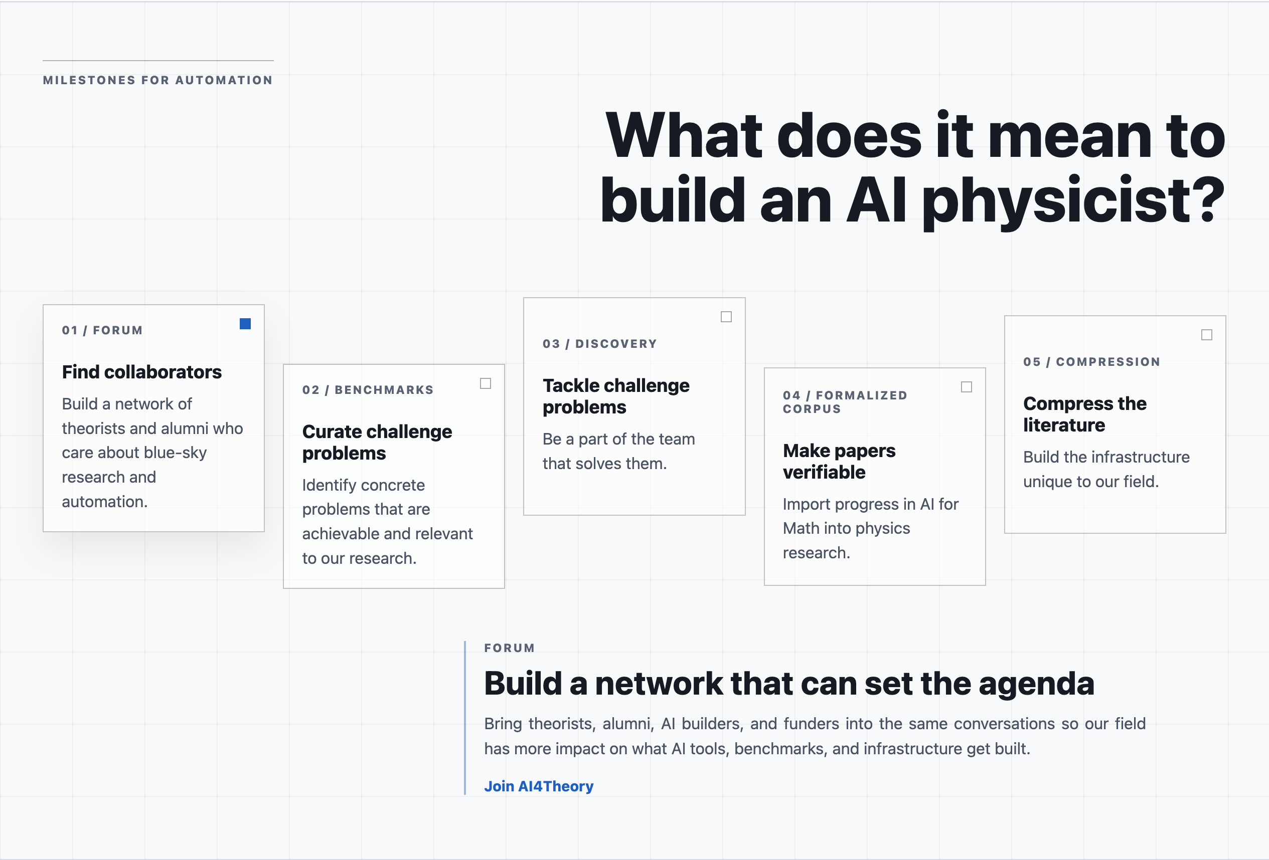 AI4Theory home page