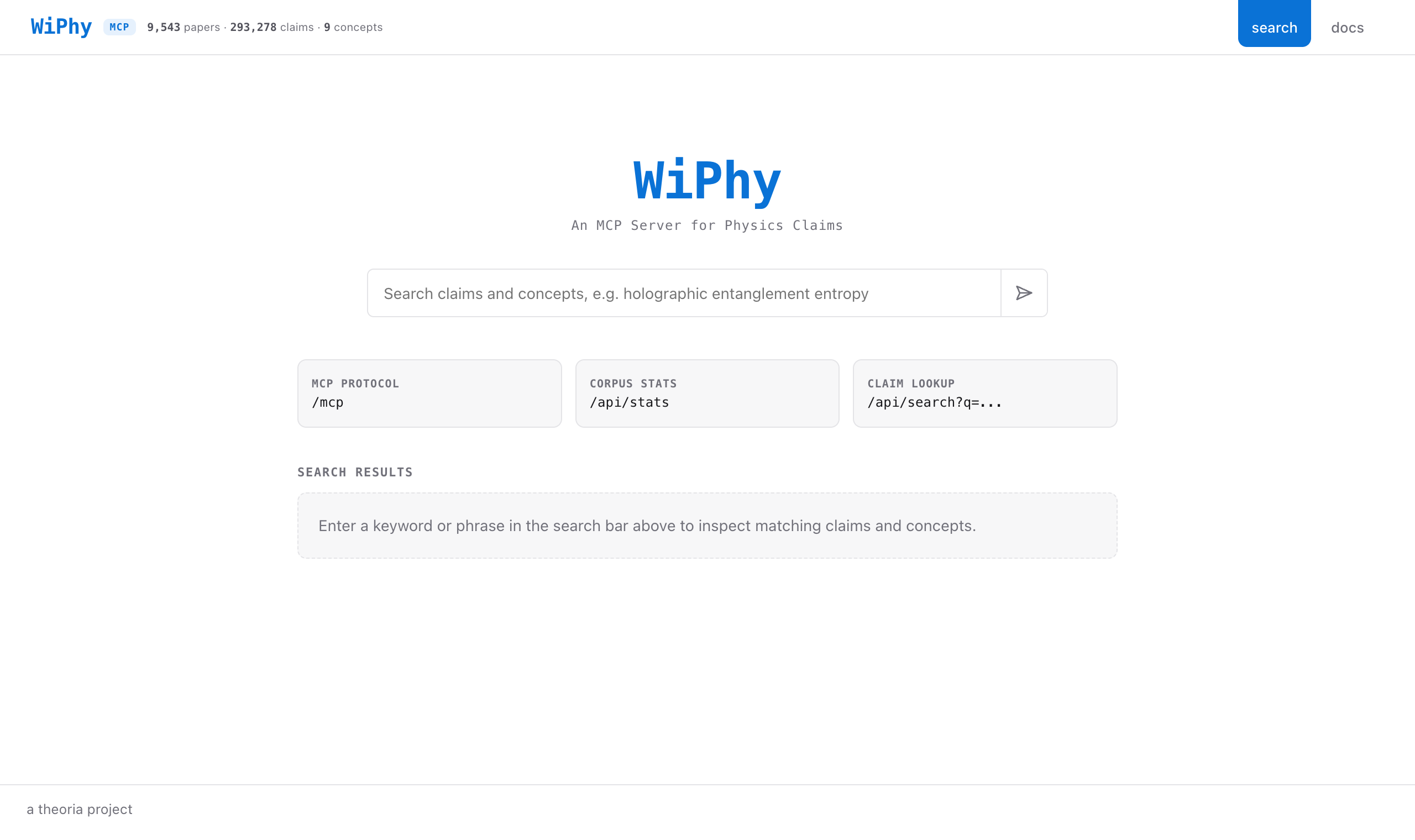 WiPhy home page